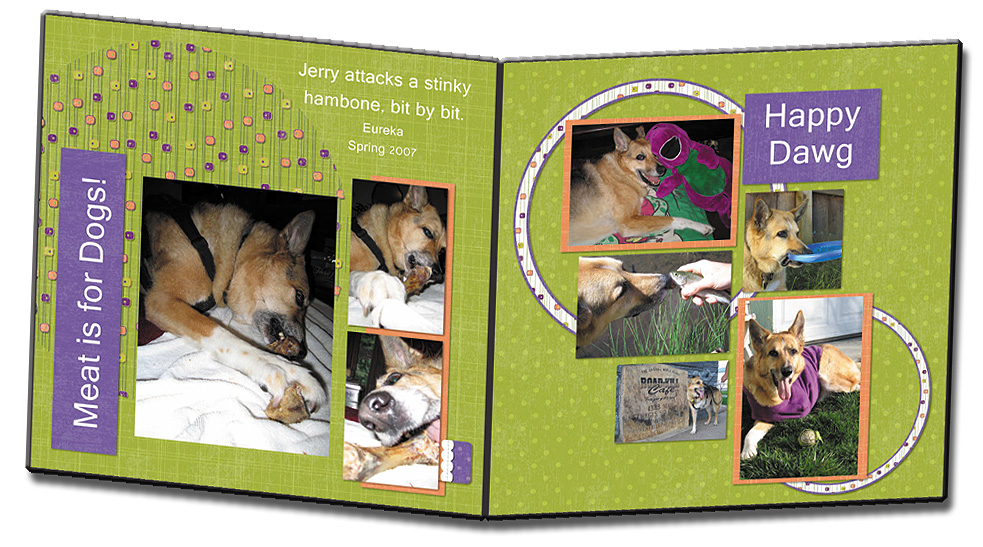 Personalized Digital Scrap Book Storybook Sample Layout Page 1