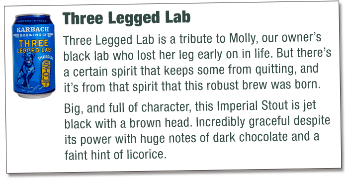 three legged lab info