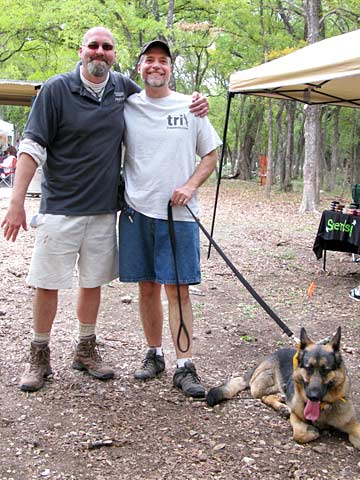 Luke Robinson Jim Nelson and Wyatt at San Antonio 2 Million Dogs Walk